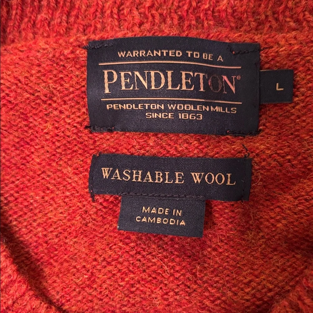 Men’s Pendleton Classic Crew Neck Sweater - L - Picture 2 of 4